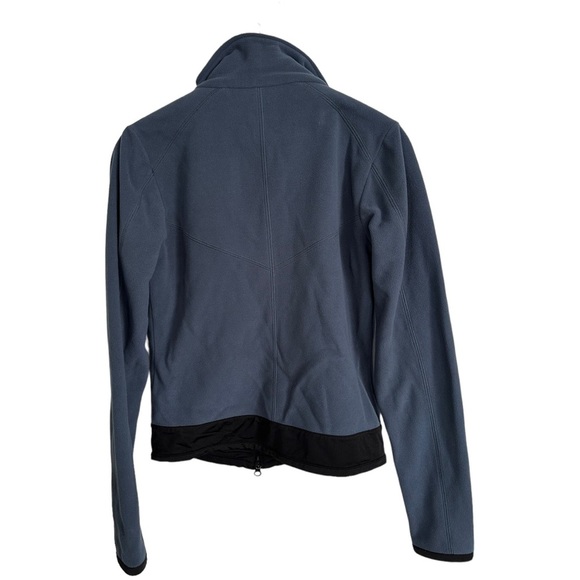 Erin Snow Fleece Full Zip Jacket Slate Blue Zip Pockets Size Small - Picture 8 of 11